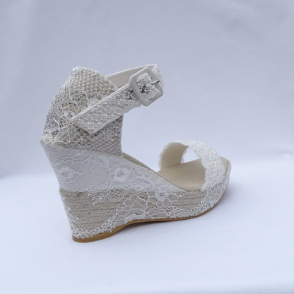 Wedding sandals, Beach wedding sandals, Bridal espadrilles, Bridal sandals heels for beach wedding, Wedding shoes,