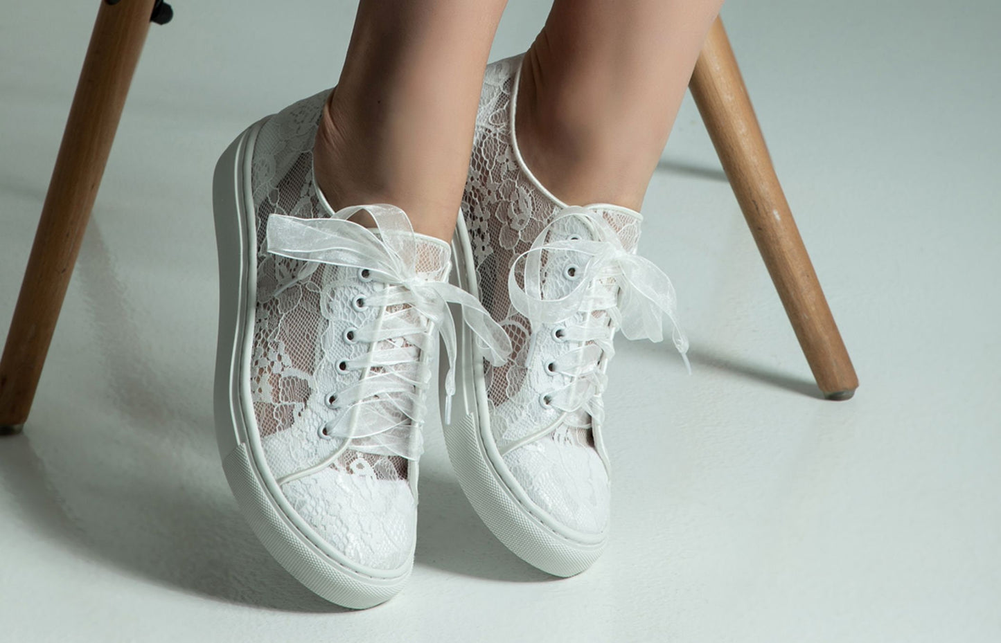 Lace Bridal Sneakers