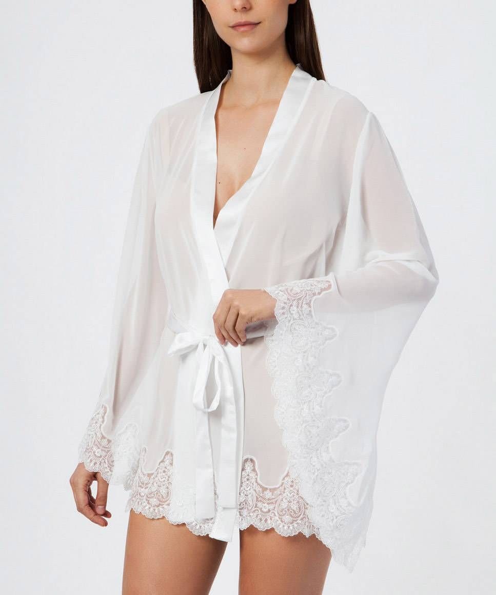 Bridal Robe, Chiffon Bridal robe,Bridal Kimono, Wedding Night Lingerie, Bridal Gifts, Honeymoon Lingerie