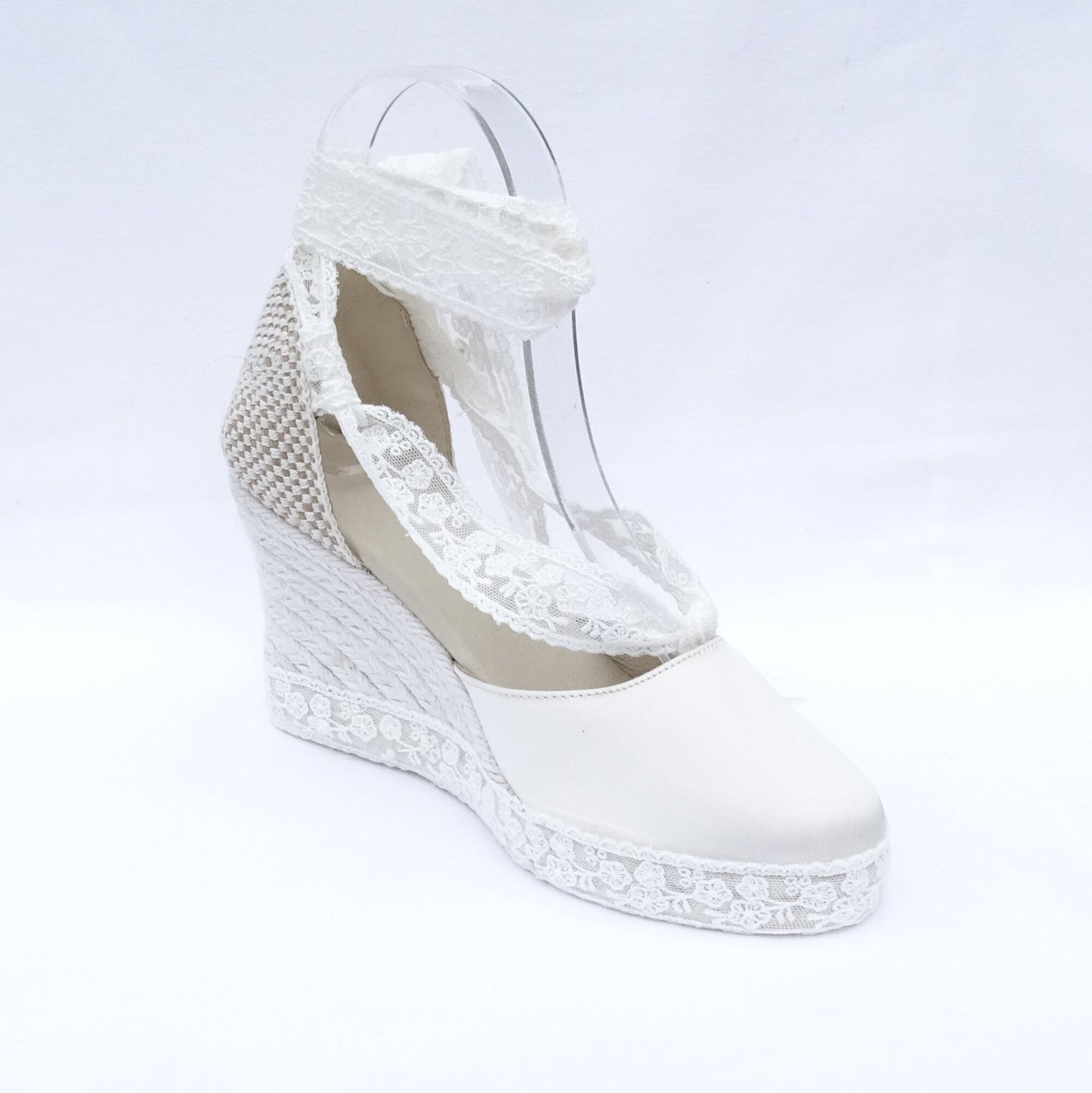 Bridal wedges, Espadrilles with wedges for brides, jute espadrilles for bride, espadrilles for beach wedding,