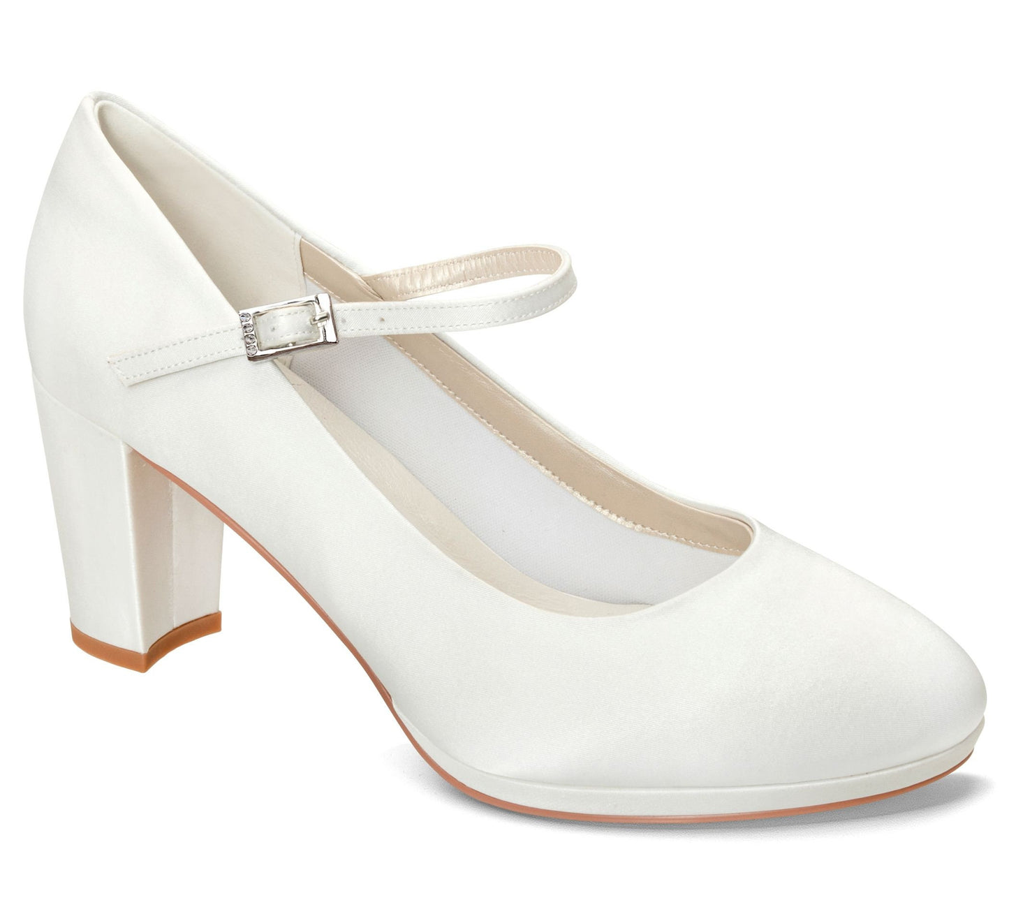 Bridal shoes with Mid-height block heel, Square heel bridal shoes, Mid heigh bridal shoes, block heel bridal shoes