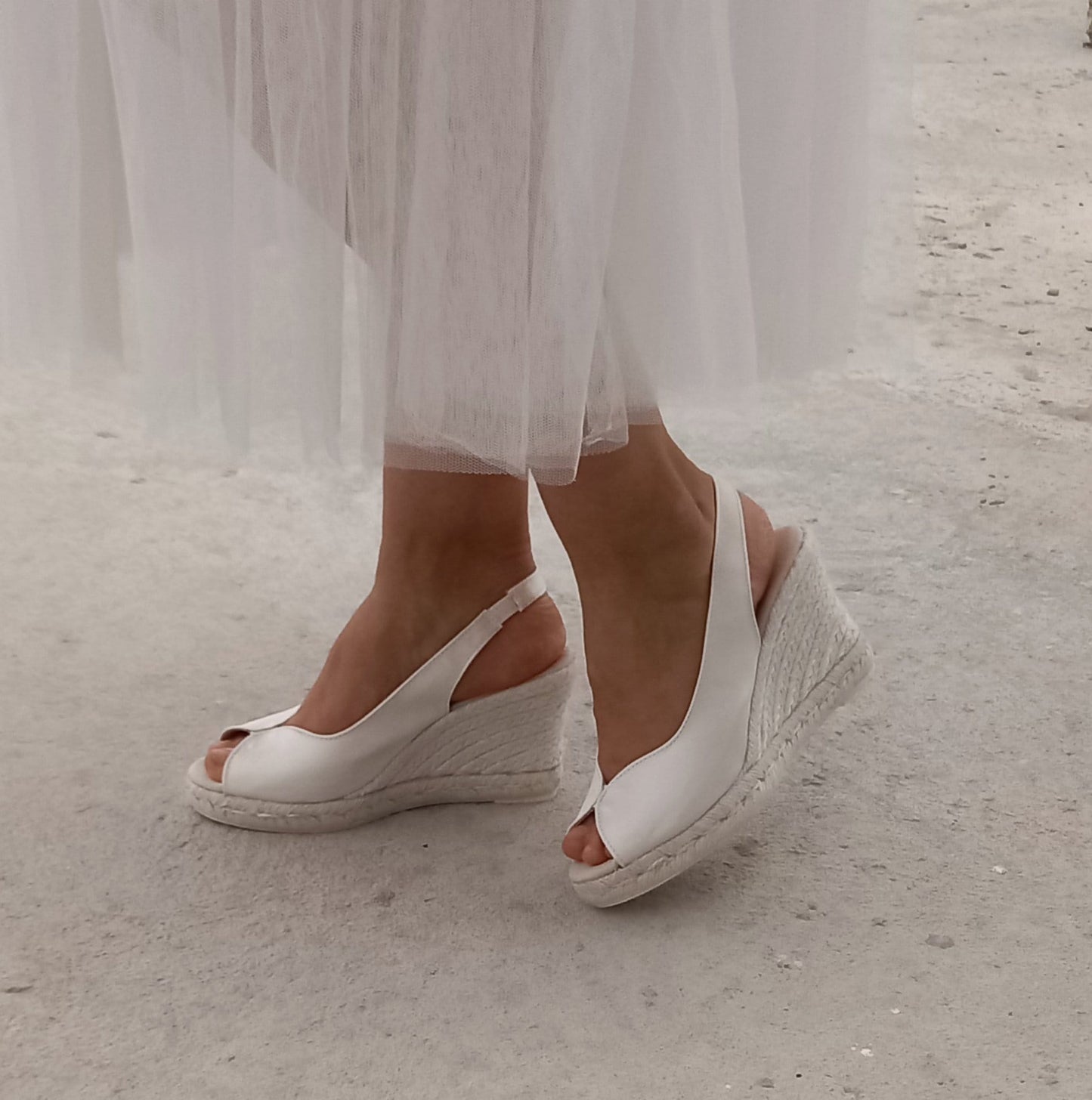 Bridal espadrilles, white espadrille for brides, bridal shoes, espadrilles for brides, wedding wedges espadrilles