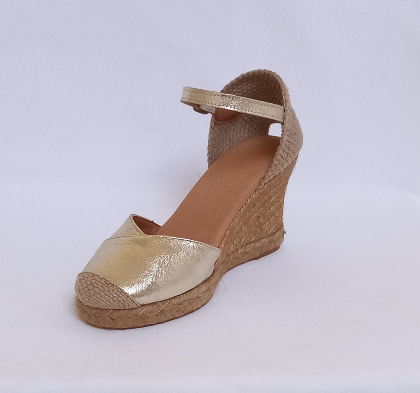 Jute wedge espadrilles, Spanish espadrilles, Spanish espadrilles for women, Gold espadrilles for women