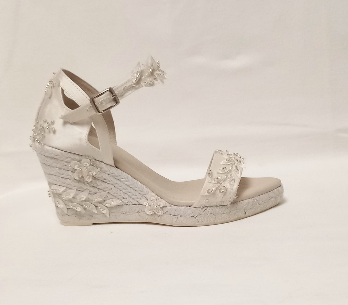 Sandalias Novia boda playa, Zapatos de novia, Alpargatas novia, Alpargatas boda, Jutes for brides, Wedges for brides