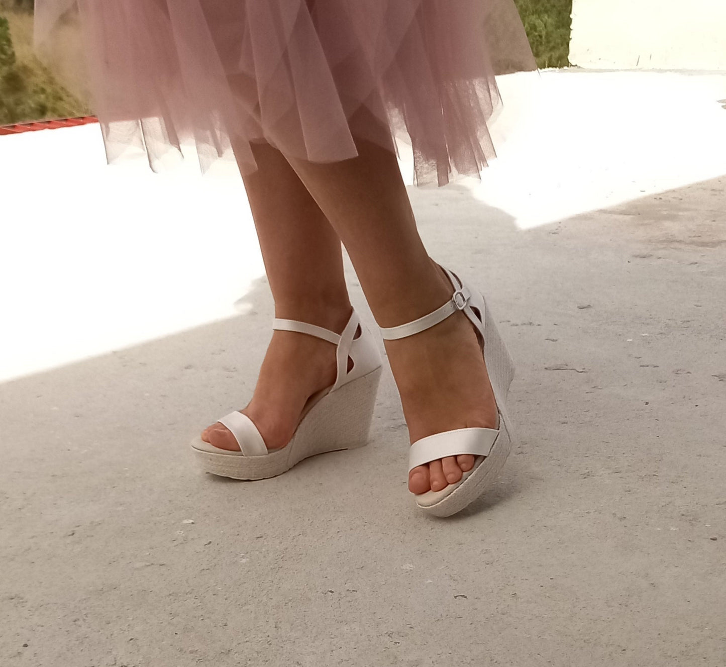 Sandalias de novia, Zapatos de novia, Wedding espadrilles, Jutes for brides, Wedges for brides, Bridal wedges