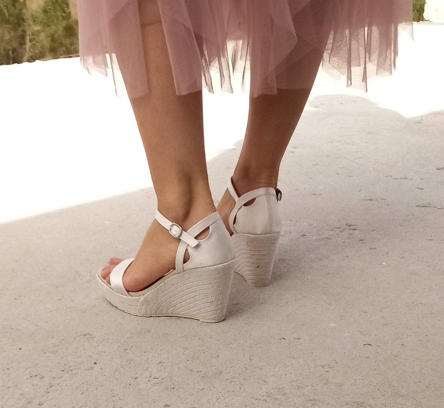 Sandalias de novia, Zapatos de novia, Wedding espadrilles, Jutes for brides, Wedges for brides, Bridal wedges