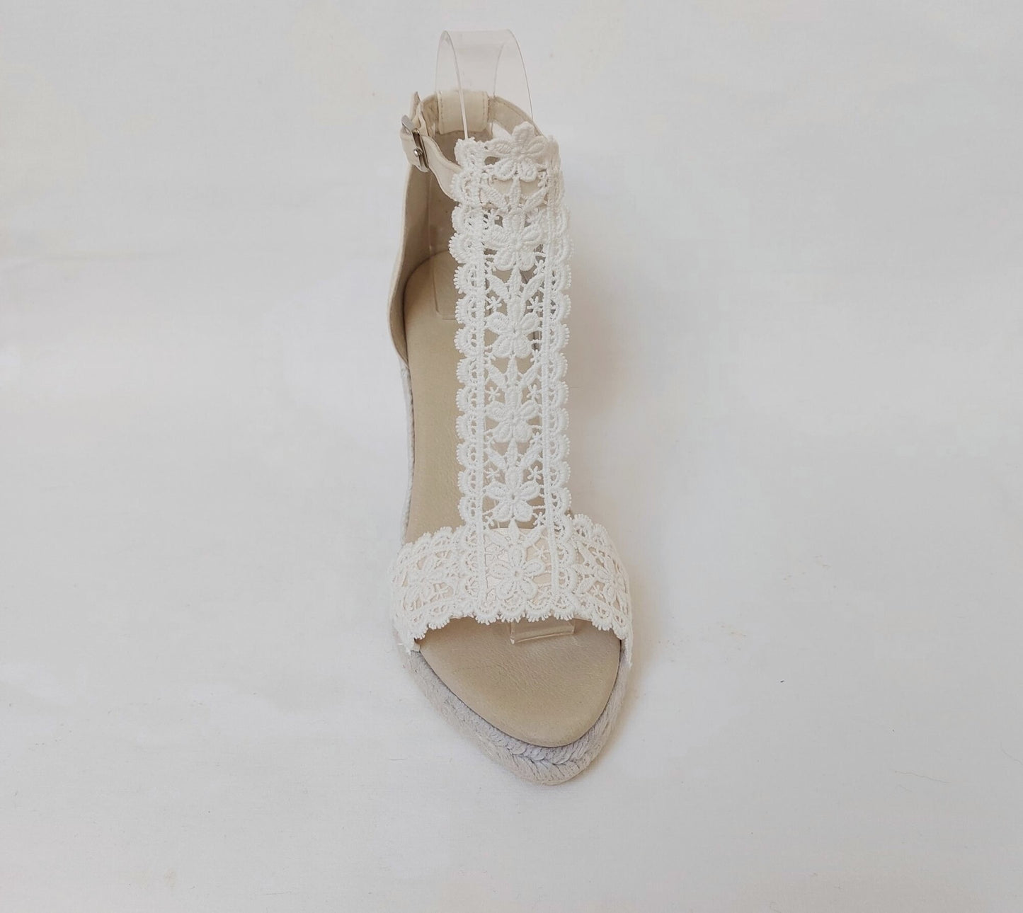 Low wedge bridal espadrilles, 8.2cm or 5cm wedge bridal espadrilles. Bridal sandals with jute wedges, Comfortable bridal wedges