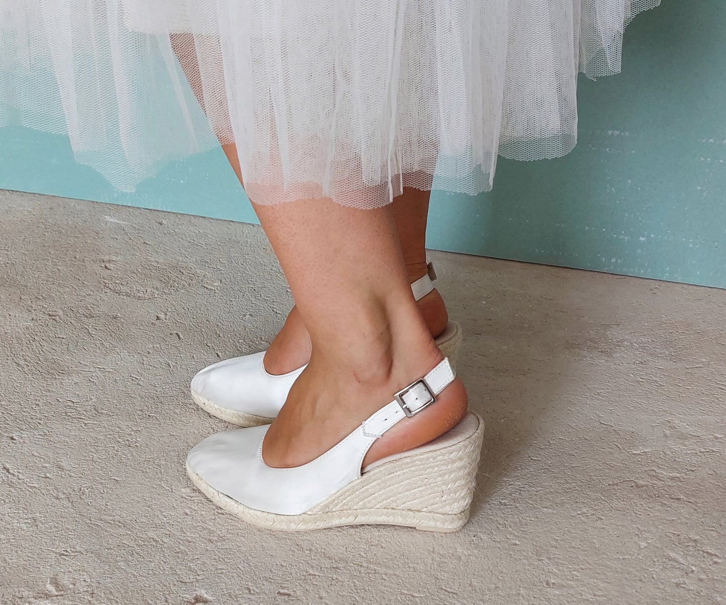 Bridal Espadrilles, Sandals for brides, Off white sandals, Wedding espadrilles