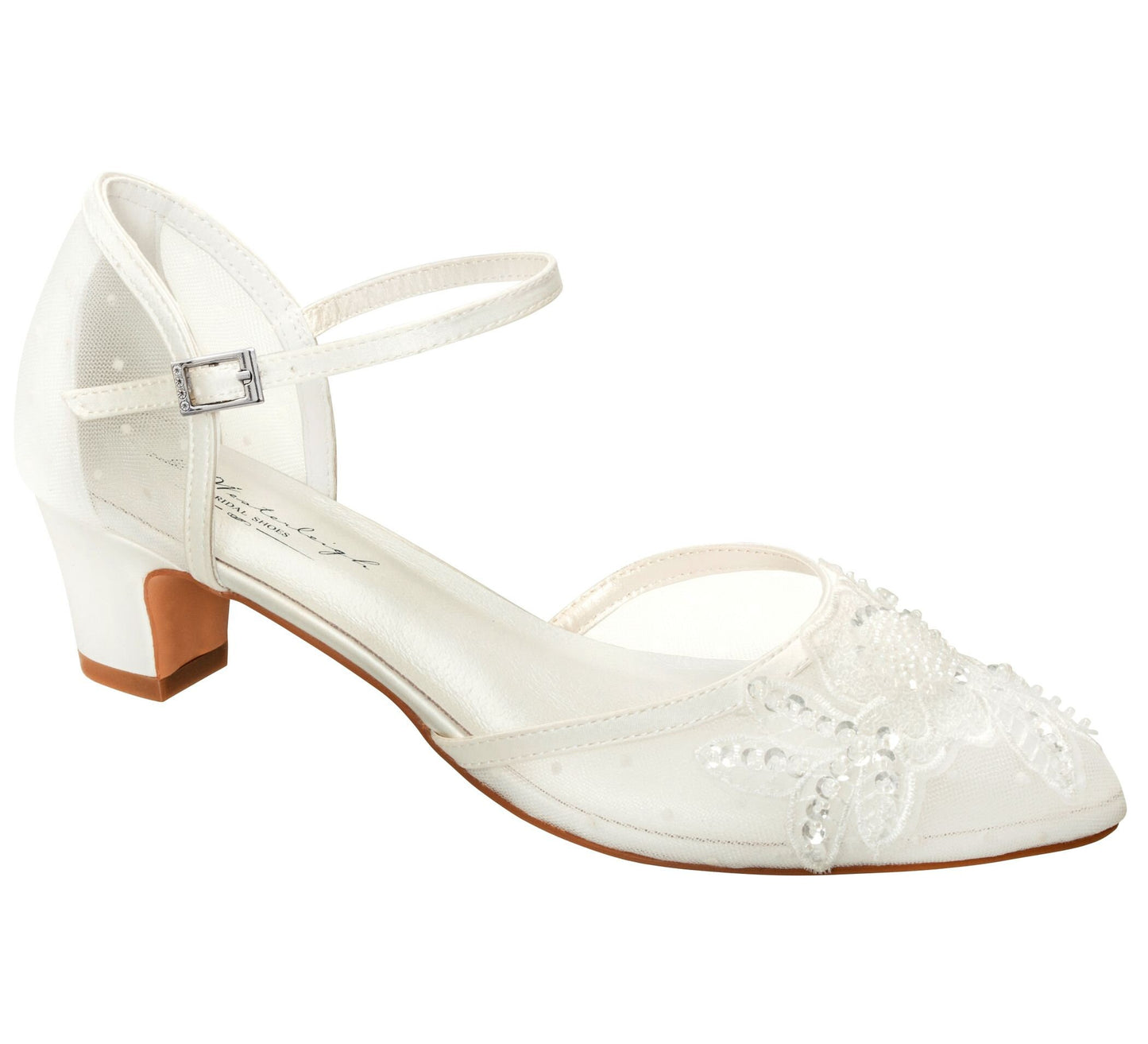 Bridal shoes, Low-heels bridal shoes, Lace bridal shoes, Confortable bridal shoes