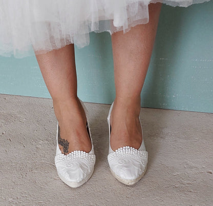 Bridal espadrilles, Espadrilles for beach wedding, sandals for brides, Wedding sandals, Bridal sandals