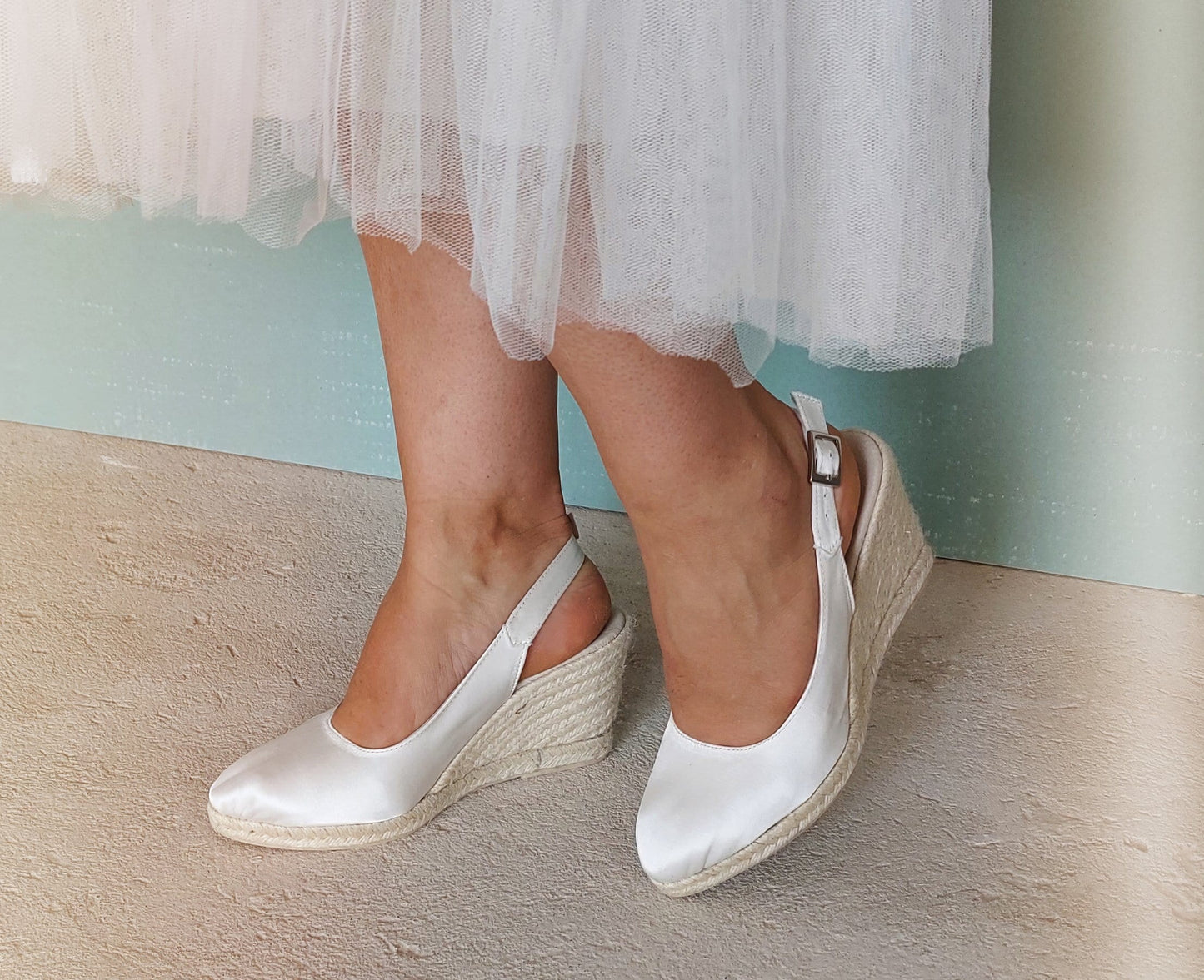 Bridal Espadrilles, Sandals for brides, Off white sandals, Wedding espadrilles