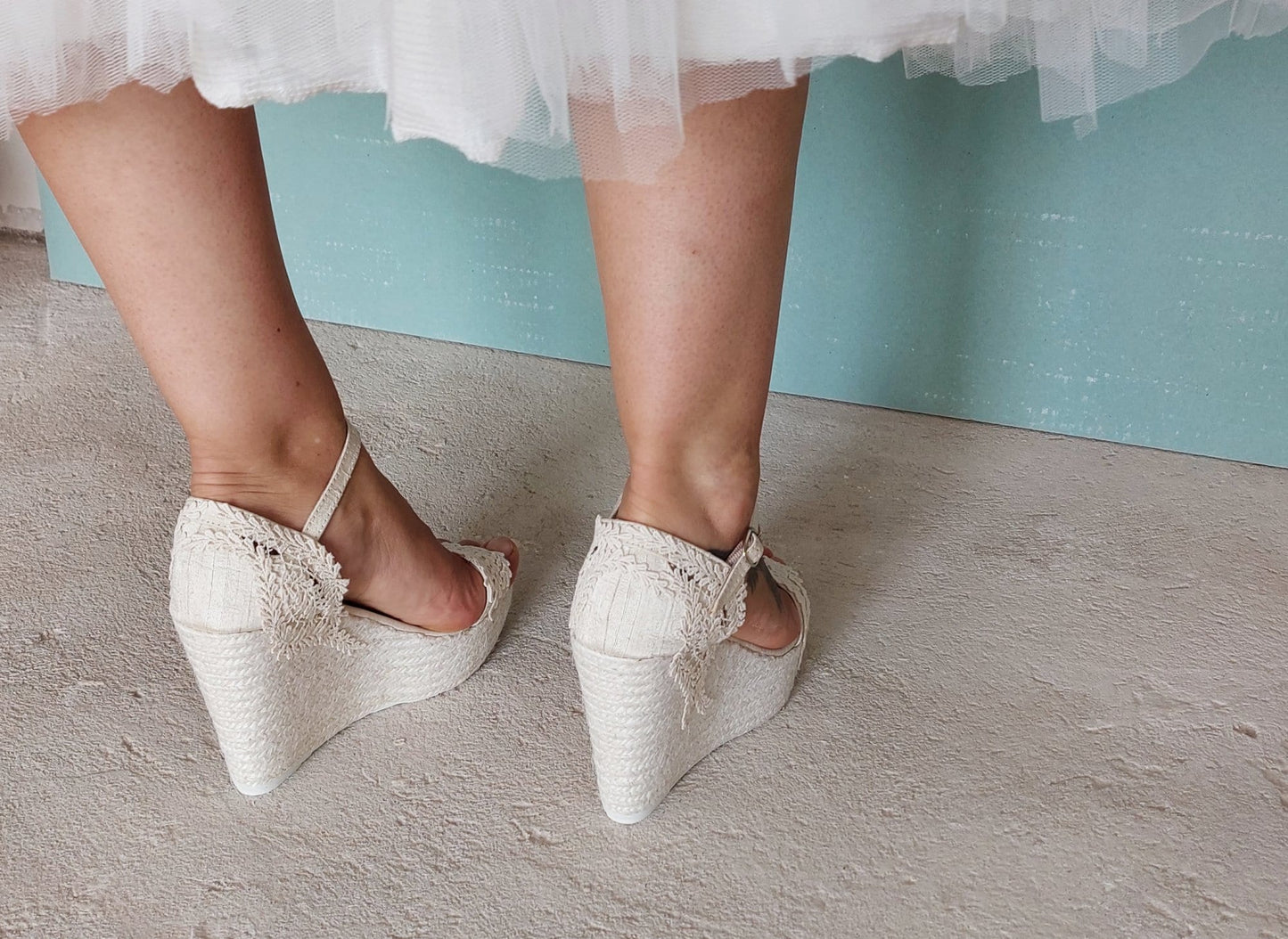 Bridal espadrilles, Bridesmaids espadrilles, Wedding sandlas, Beige espadrilles