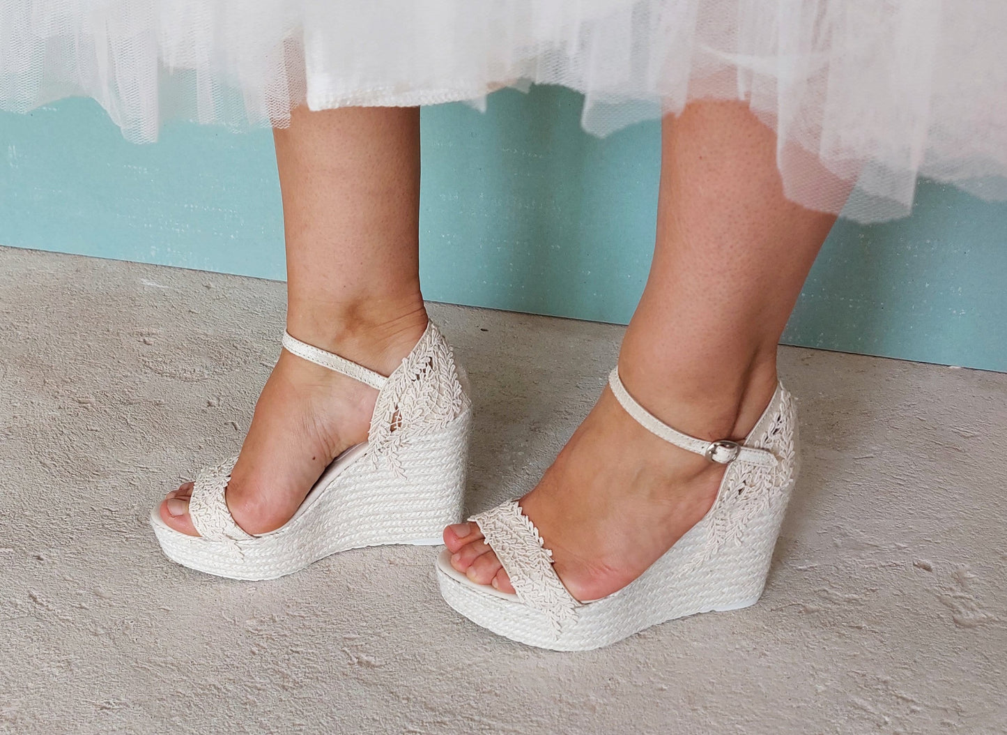 Bridal espadrilles, Bridesmaids espadrilles, Wedding sandlas, Beige espadrilles