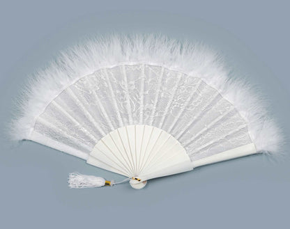 Ventaglio da sposa con piume
