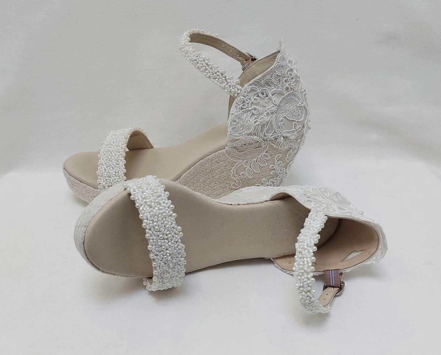 Sandals for wedding, Bridal sandals, Bridal shoes, Boho Chic Sandals for Wedding, Bridal Shower Gift, Espadrilles for Brides