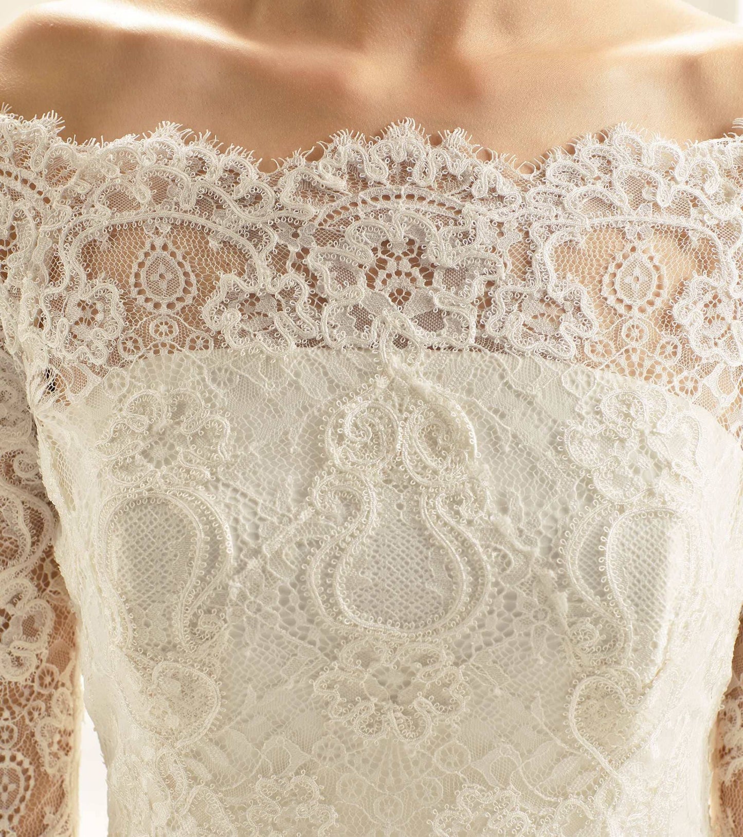 Bolero Nupcial Lace, Chaqueta Novia de Encaje, Funda de Encaje novia, Bolero novia cuello de barco, Wedding lace bolero