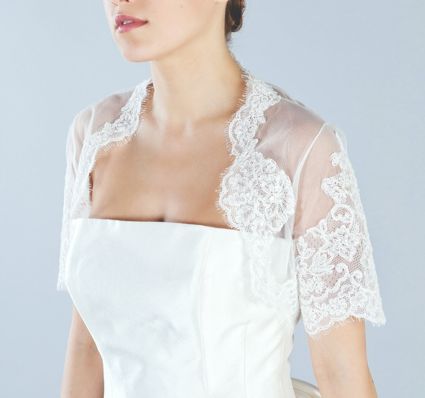 Lace Bridal Bolero, Bridal Bolero, Lace Bolero for Wedding, Lace Bolero for Brides, bridal bolero short sleeve