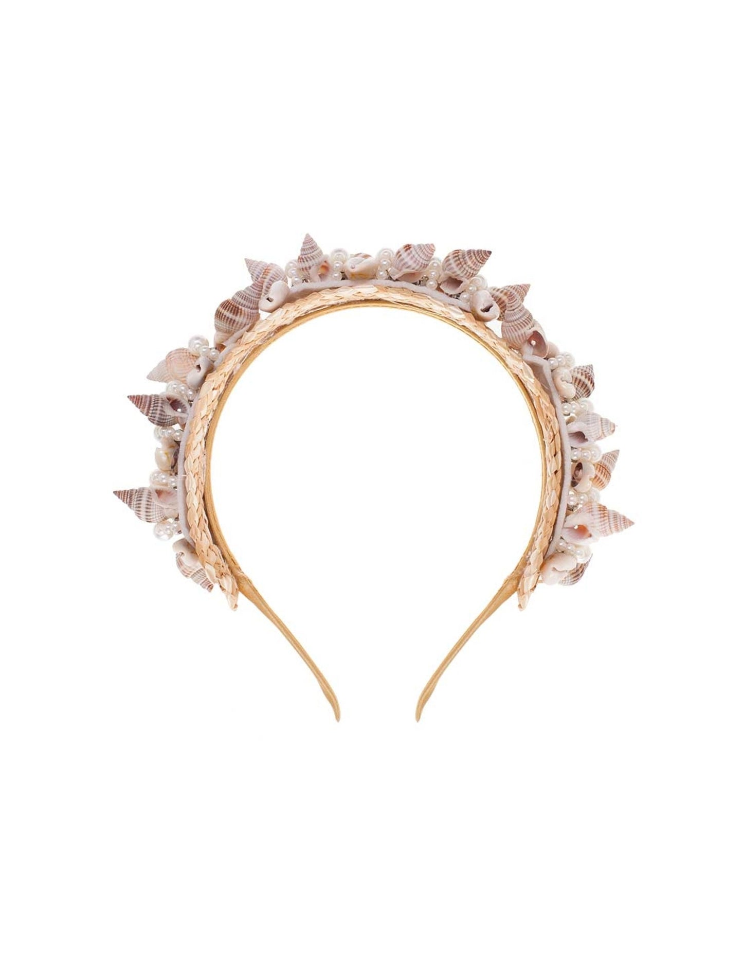 Diadema de rafia con flores y conchas / Headband for Bridesmaids/ Diadema de fiesta/ Tocado para madrinas para fiesta/ Bridal headband