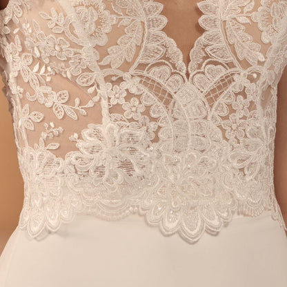 Lace Bridal Top Short Sleeve Amanda