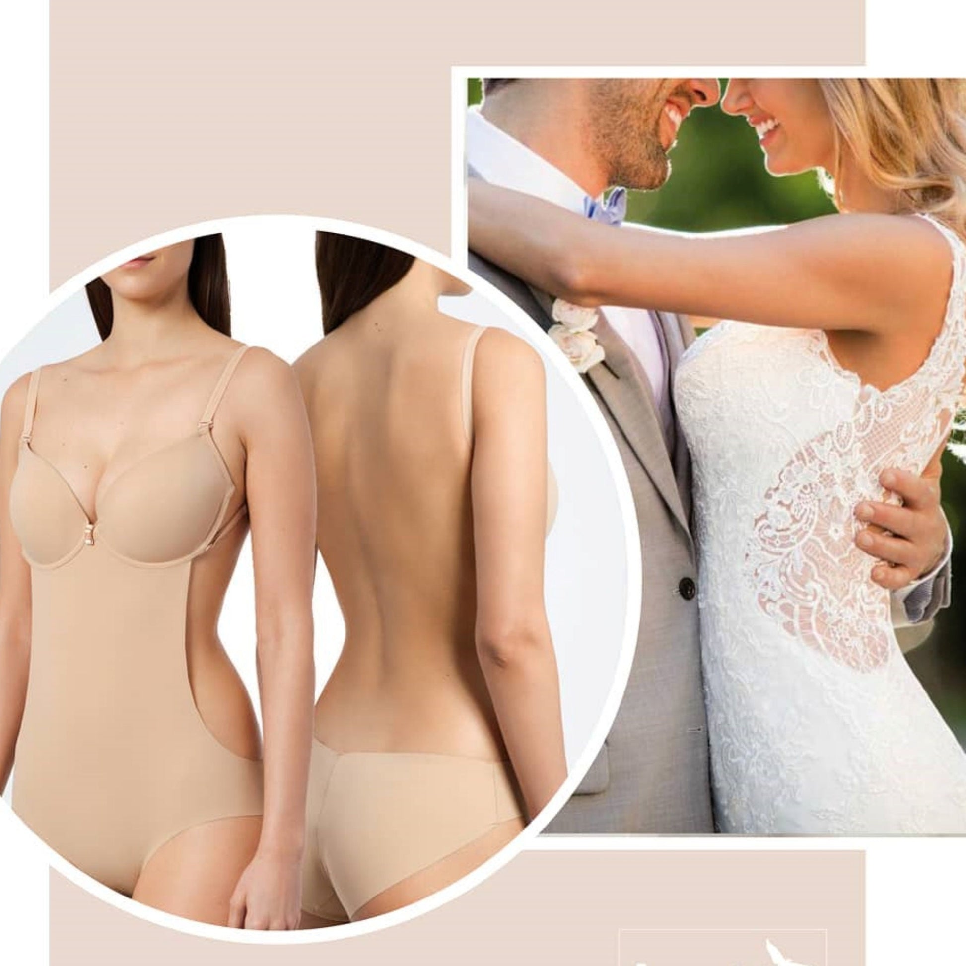 bodysuit for backless wedding dress Backless Bra/Bodysuit for Bridal Dress/Evening Gowns (Larger size avai Intimate Circle