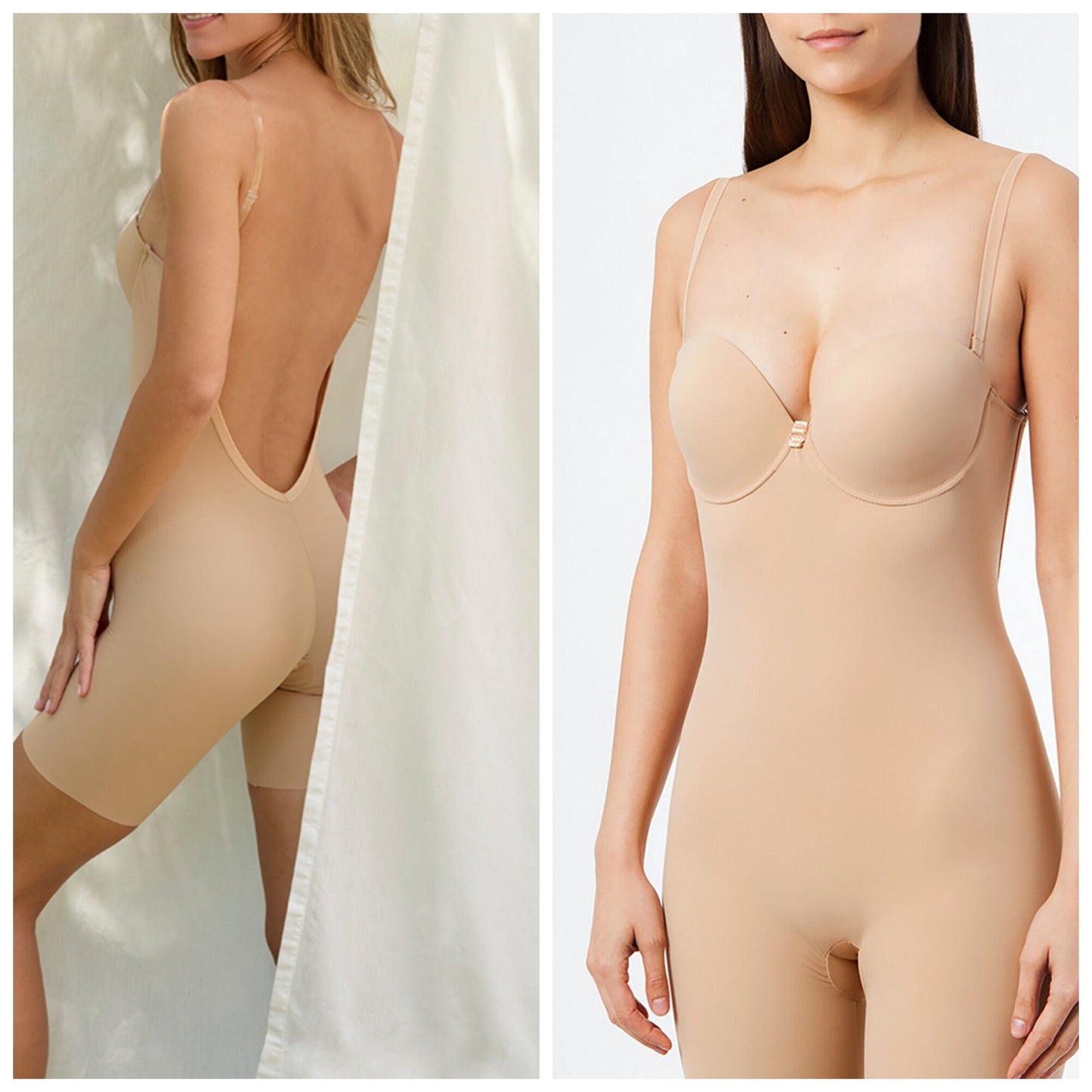 Backless Bodysuit for Wedding Dresses, Bridal Bodysuit Shapewear, Bridal Invisible Bodysuit, Bodysuit With shape efect