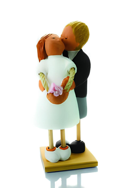 Topper Tarta Boda Terracota/ Handmade Bridal Cake Topper/ Novios para Tarta Boda/ Figuras Tarta Boda/ Topper Tarta Nupcial Originales/