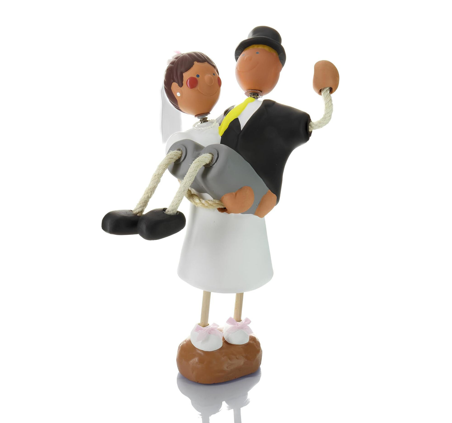 Topper Tarta Boda Terracota/ Handmade Bridal Cake Topper/ Novios para Tarta Boda/ Figuras Tarta Boda/ Topper Tarta Nupcial