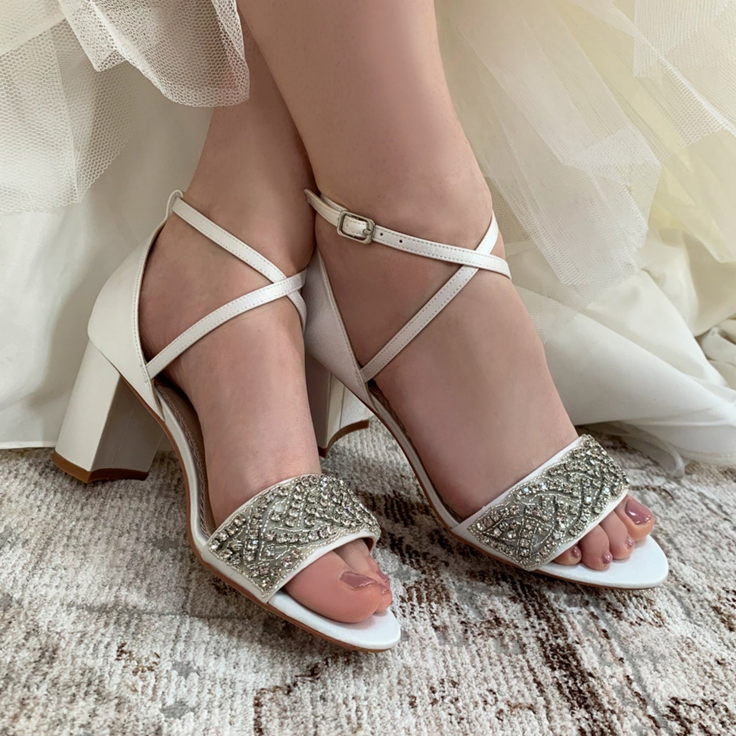 Bridal Sandals Blanche