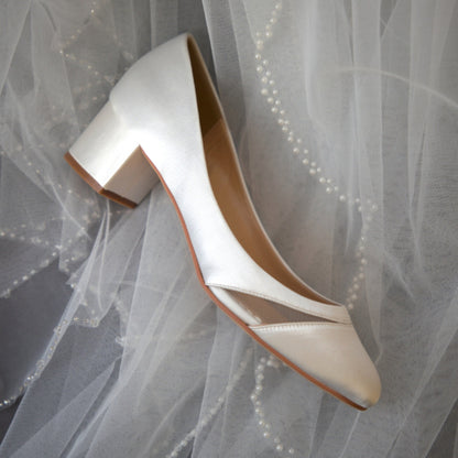 Zapatos de novia tacones bajos, Scarpe da sposa tacco basso, Zapatos de Novia elegantes, Zapatos de novia blancos, Zapatos de Novia cómodos,