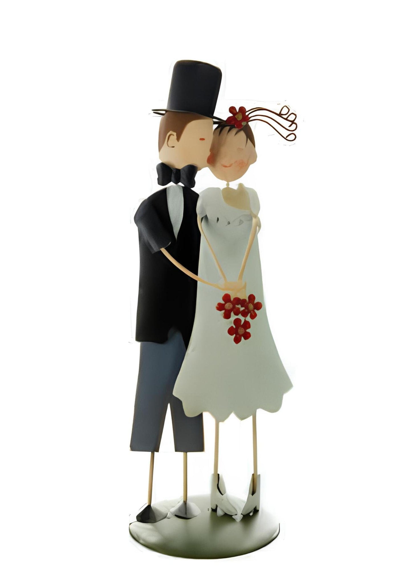 Figura Topper Tarta Boda/ Handmade Bridal Cake Topper/ Novios para Tarta Boda/ Figuras Tarta Boda/ Topper Tarta Nupcial Originales/