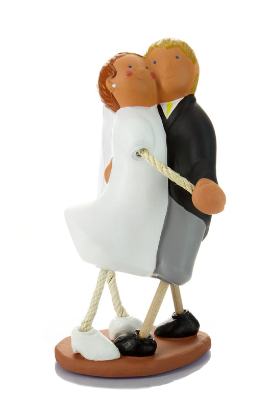 Topper Tarta Boda Terracota/ Handmade Bridal Cake Topper/ Novios para Tarta Boda/ Figuras Tarta Boda/ Topper Tarta Nupcial Originales/