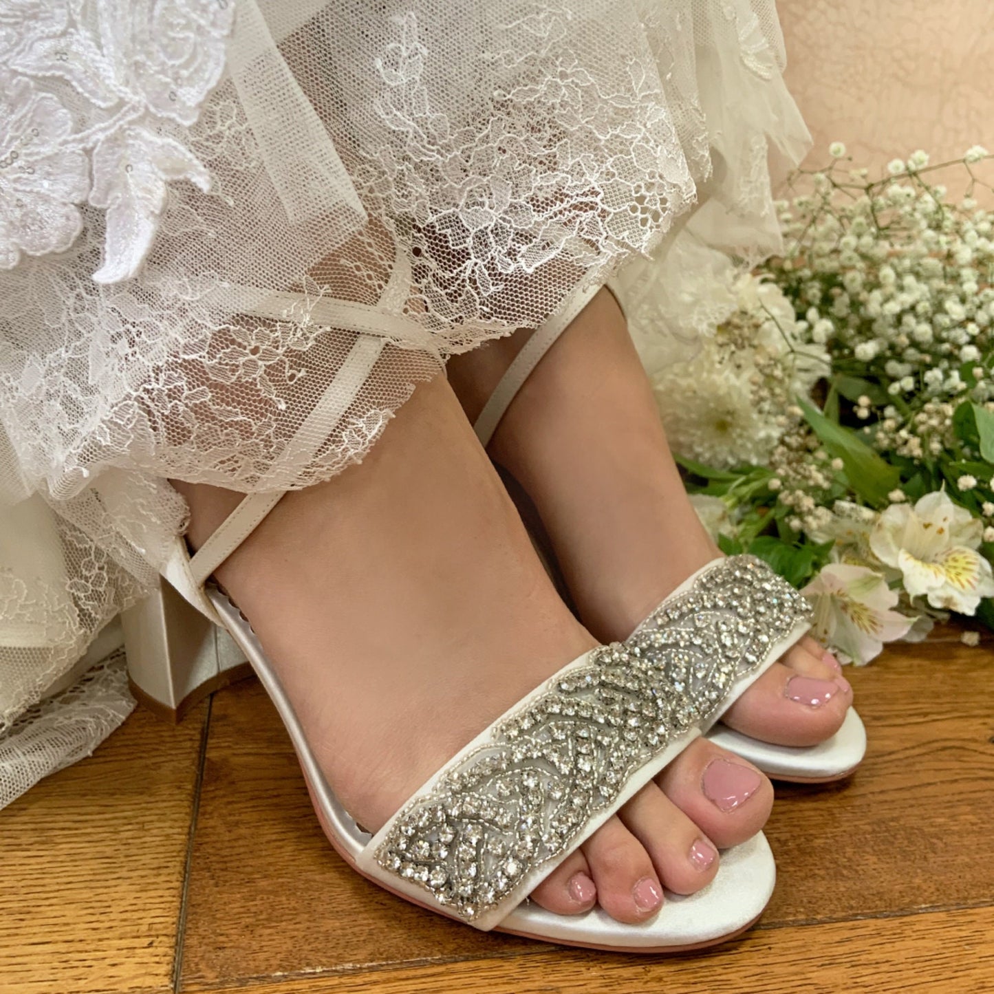 Bridal Sandals Blanche