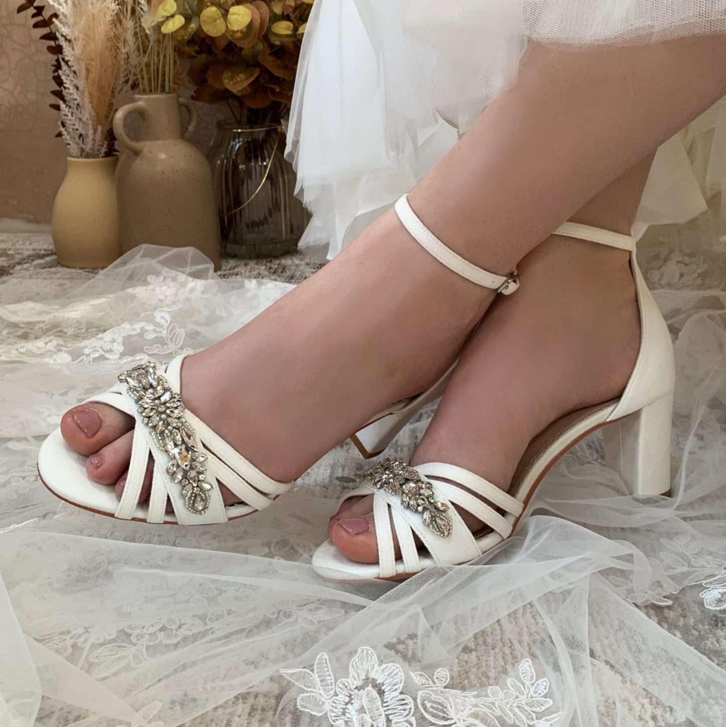 Bridal Sandals, Wedding shoes, Bridal shoes with rhinestones, Bridal shoes with heels, comfortable bridal shoes,