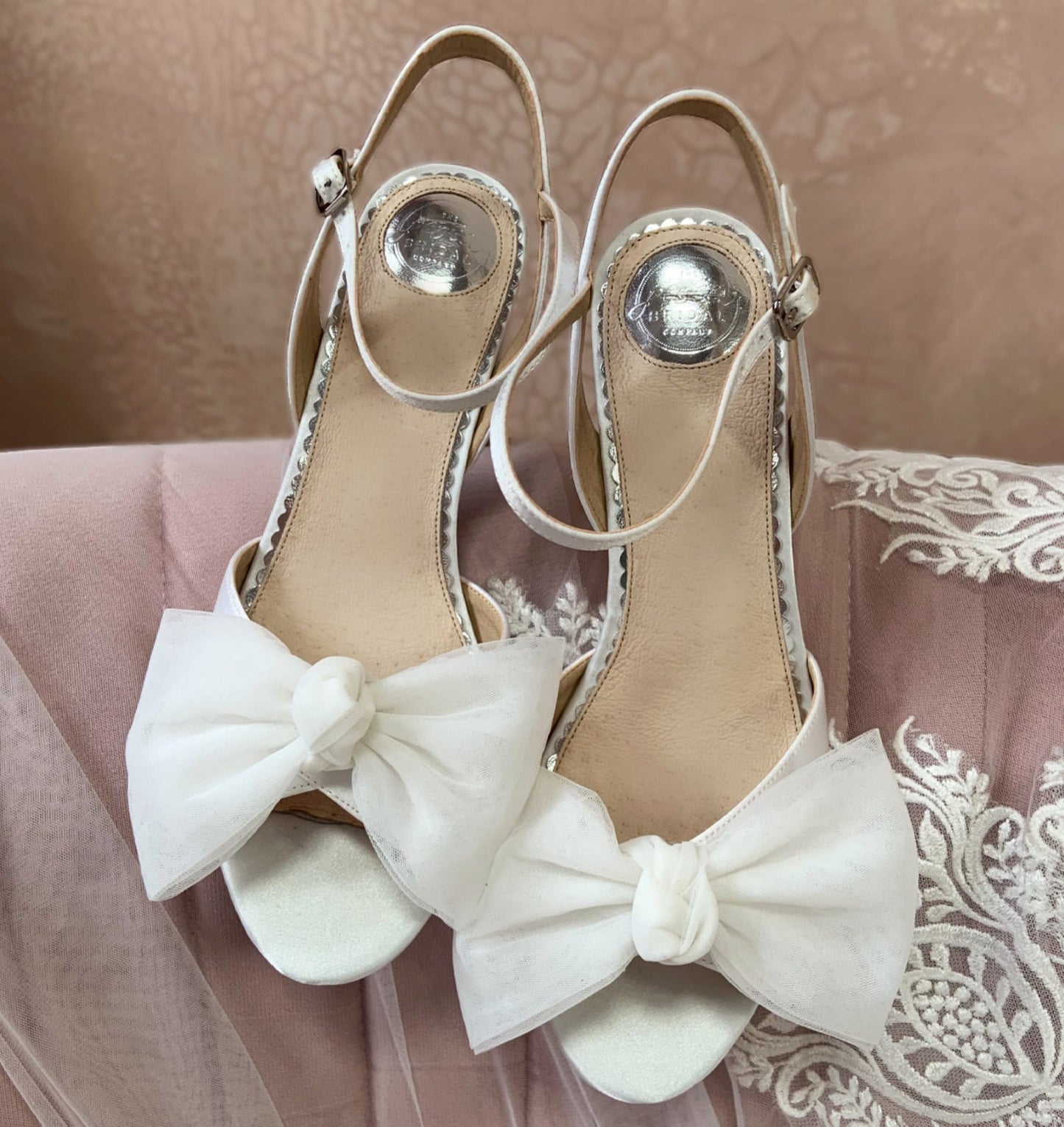 Bridal Sandals, Wedding shoes, Bridal shoes with bow, Bridal shoes with heels, comfortable bridal shoes,