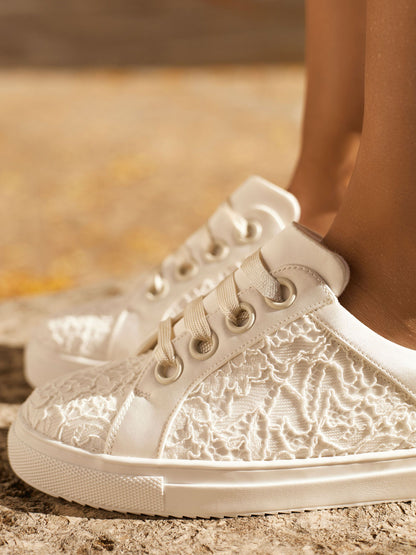 Lace Bridal Sneakers Zolue